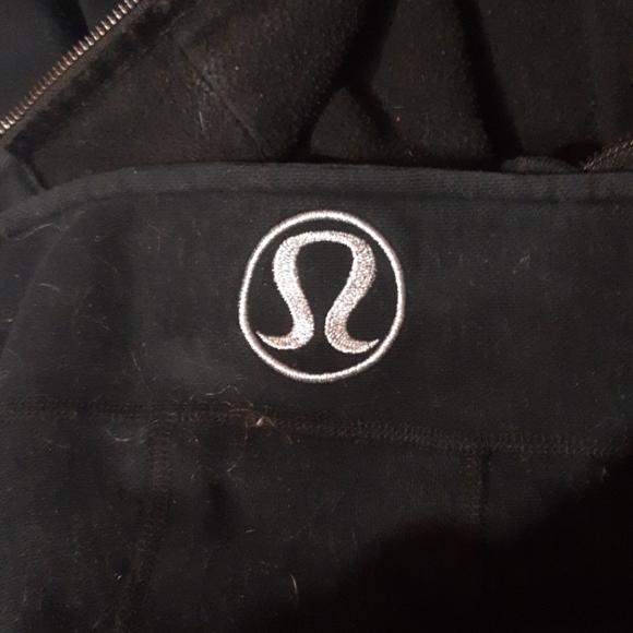 Black Lululemon zip-up hoodie - Picture 2 of 2